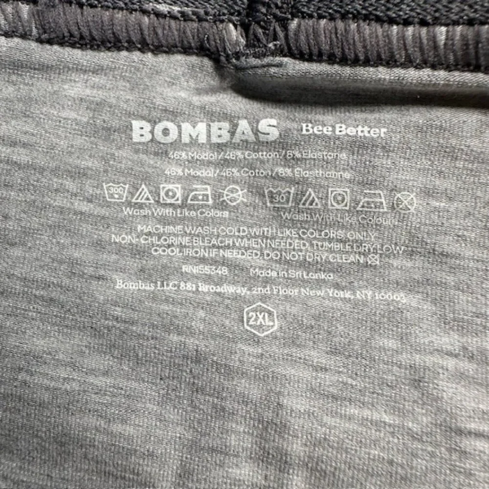 Bombas 2XL‎ Cotton/Modal Blend Charcoal Gray Trunks Underwear Black Band (NWOT) - Picture 3 of 6